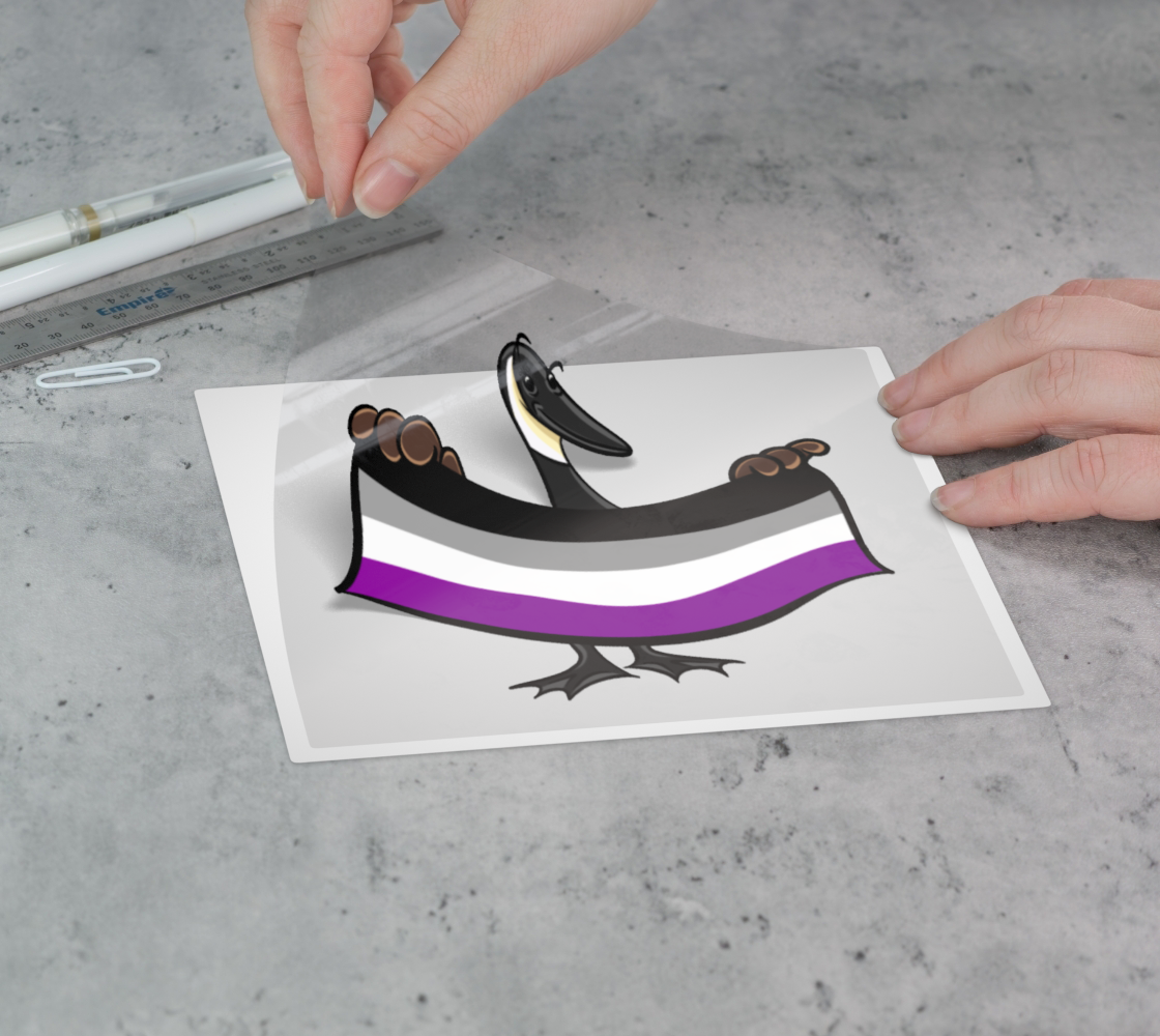 Asexual Pride Canada Goose Vinyl Sticker Permanent