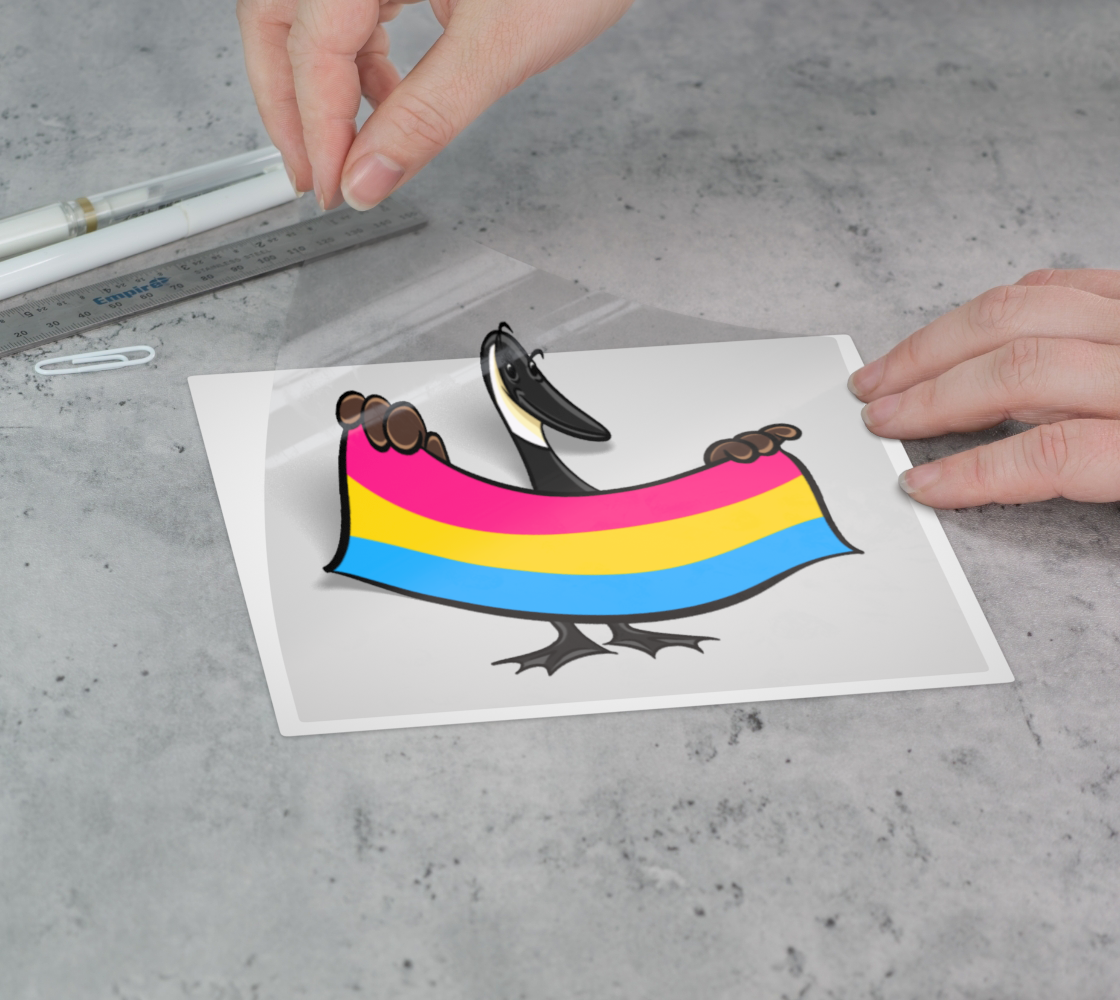 PanSexual Pride Canada Goose Permanent Sticker