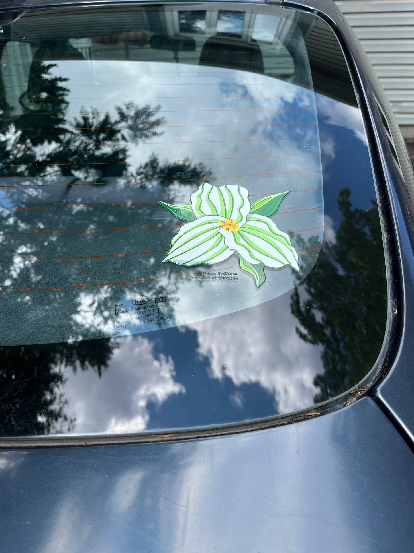 Trillium of Ontario Vinyl Sticker Permanent