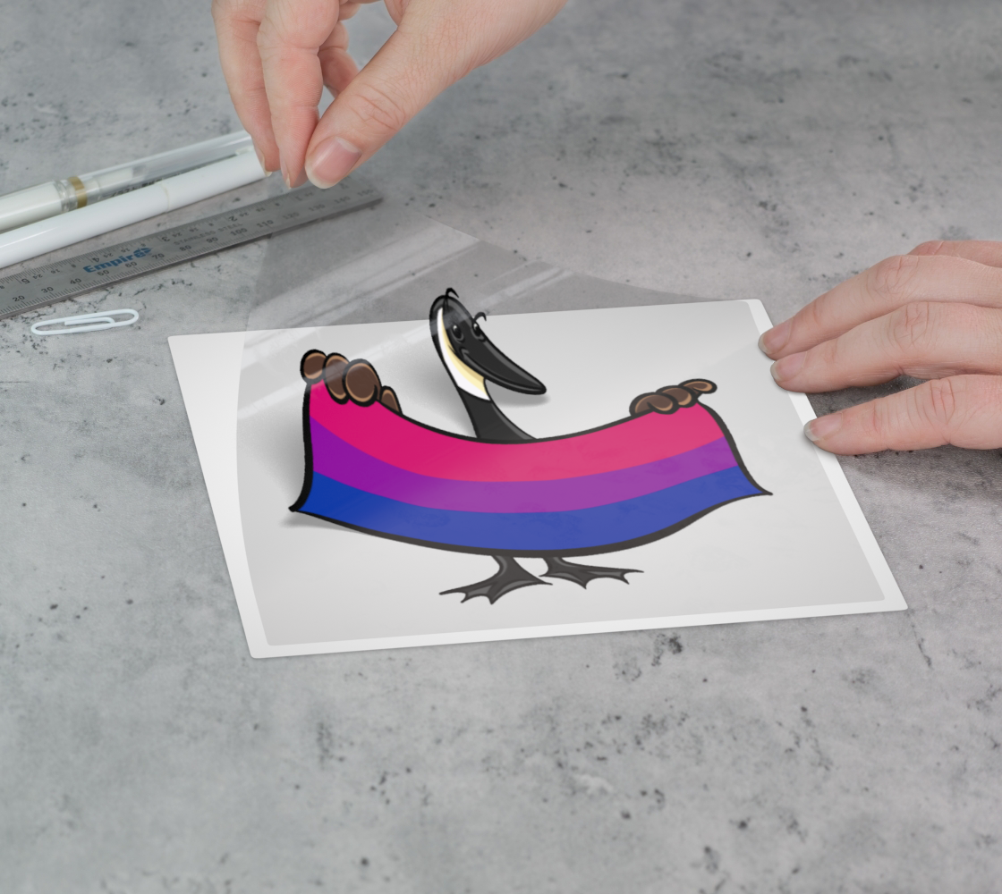 Bisexual Pride Canada Goose Vinyl Sticker Permanent