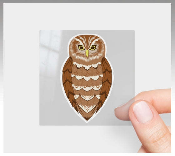 Burrowing Owl Prairie Grasses Vinyl Sticker 3” 5” Transfer Sheet Permanent