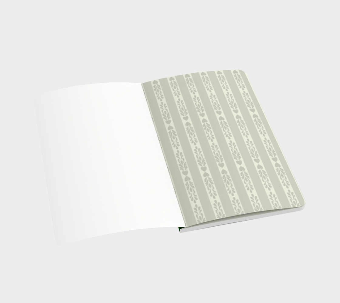 Midwinter Windows Big Horn Sheep Notebook Small Christmas Green Ruled Plain Bullet