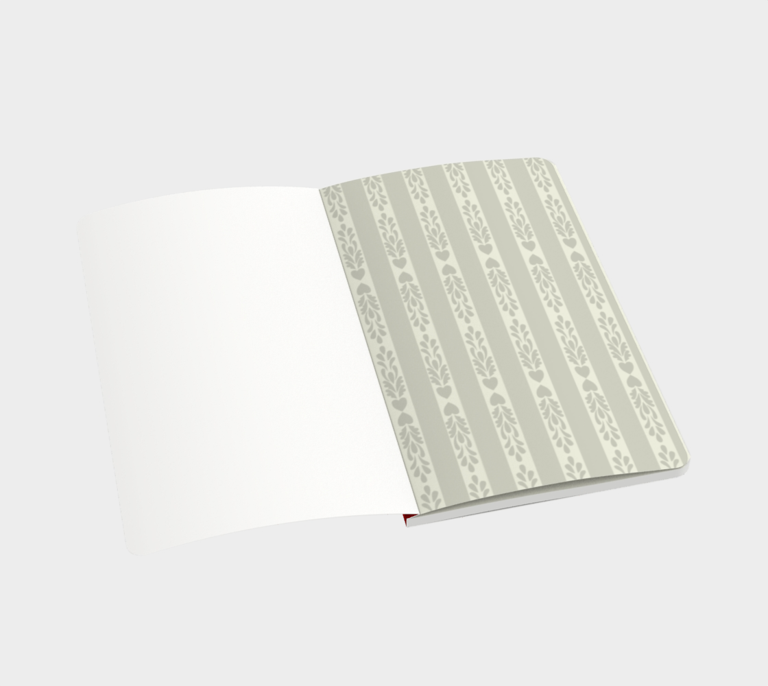 Midwinter Windows Beavers Notebook Small Christmas Red Ruled Plain Bullet