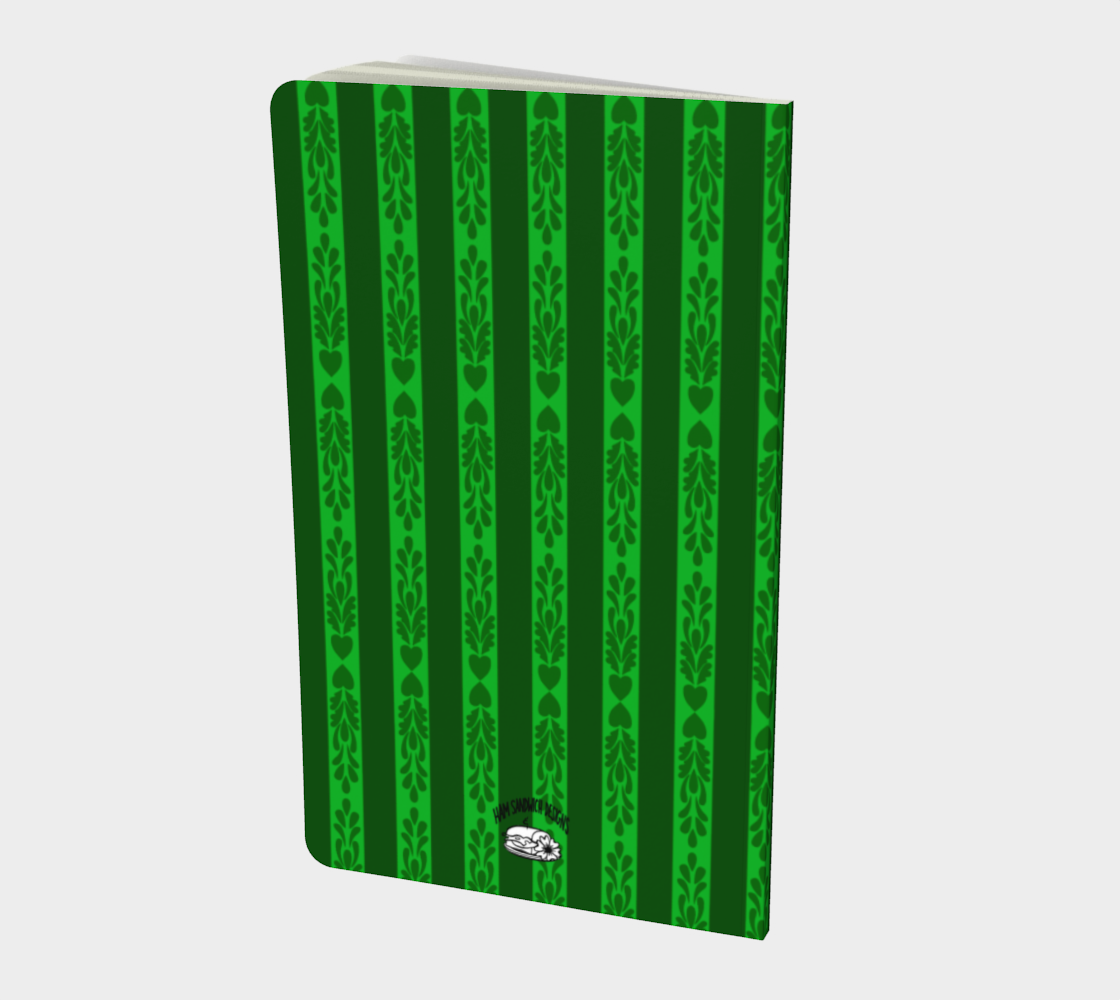 Midwinter Windows Big Horn Sheep Notebook Small Christmas Green Ruled Plain Bullet