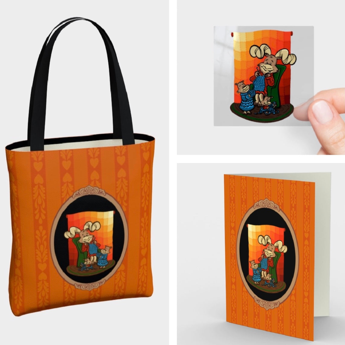 Fall Frolics Bergeron Big Horn Sheep Bundle Project Tote Hostess Gift