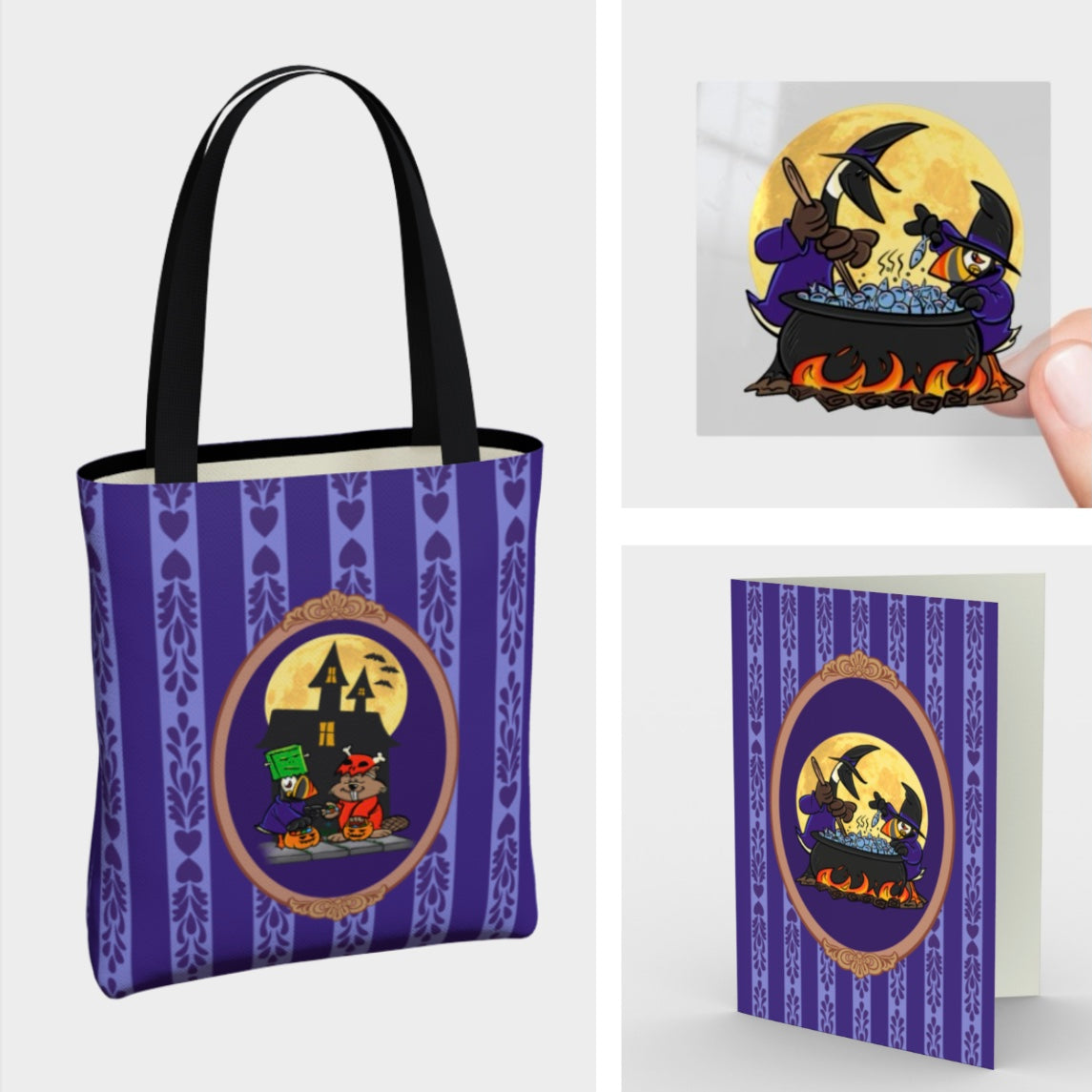 Fall Frolics Trick or Treat Bundle Tote Bag Halloween