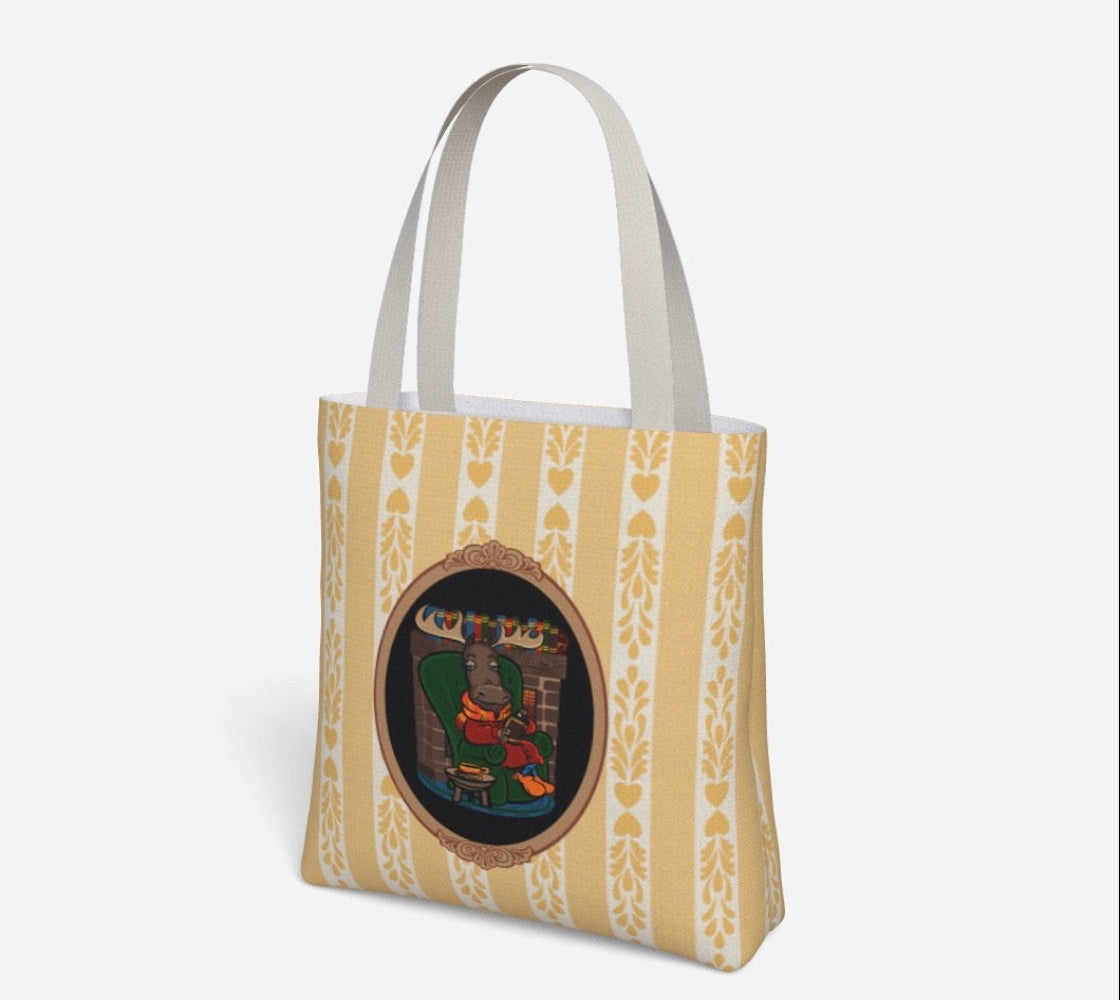 Fall Frolics Marsha Moose Book Tote Hostess Gift