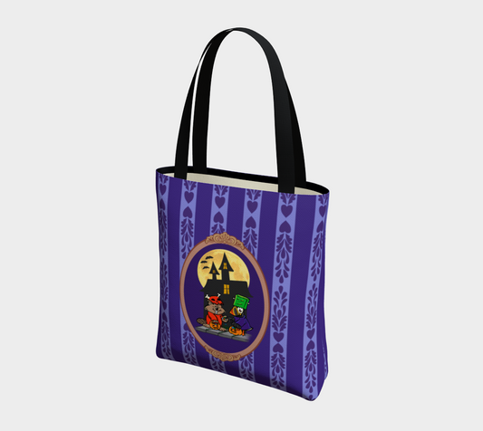Fall Frolics Trick or Treat Tote Bag Halloween