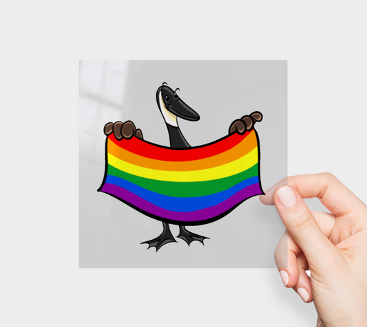 Classic Pride Canada Goose Permanent Sticker