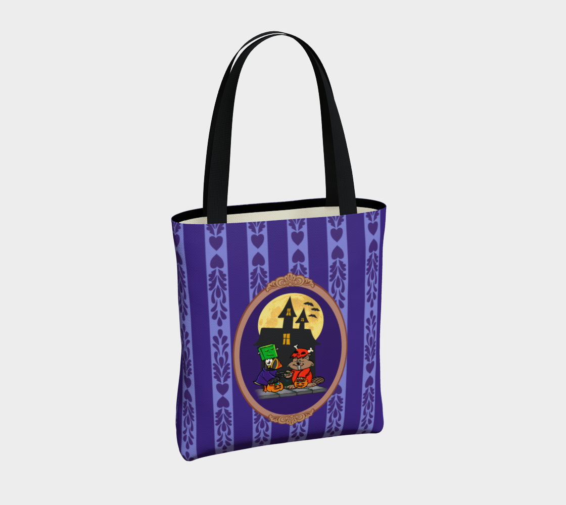 Fall Frolics Trick or Treat Tote Bag Halloween
